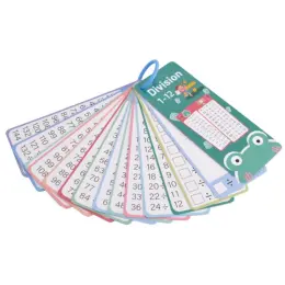 Maths Division Flash Card Set 1-12 Open